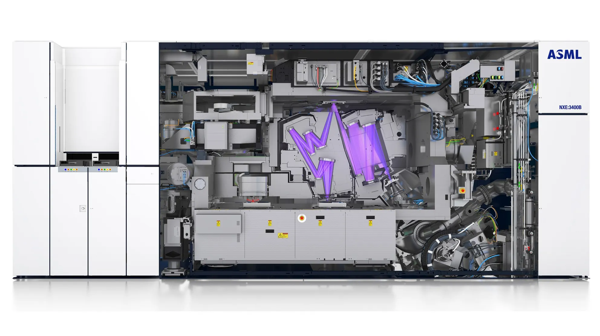 Machine as seen from front