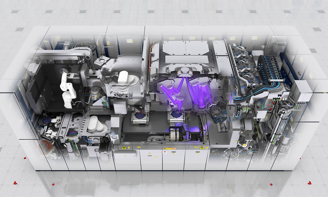 Machine as seen by a bug on the fan with an X-ray vision. (Just kidding, no bugs in the clean room)